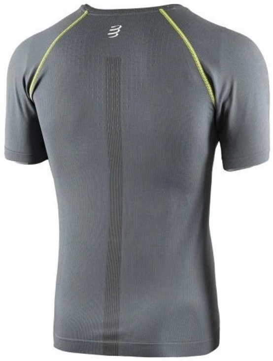 Футболка мужская Compressport  Born To SwimBikeRun AM00037L серая S купить,NaN