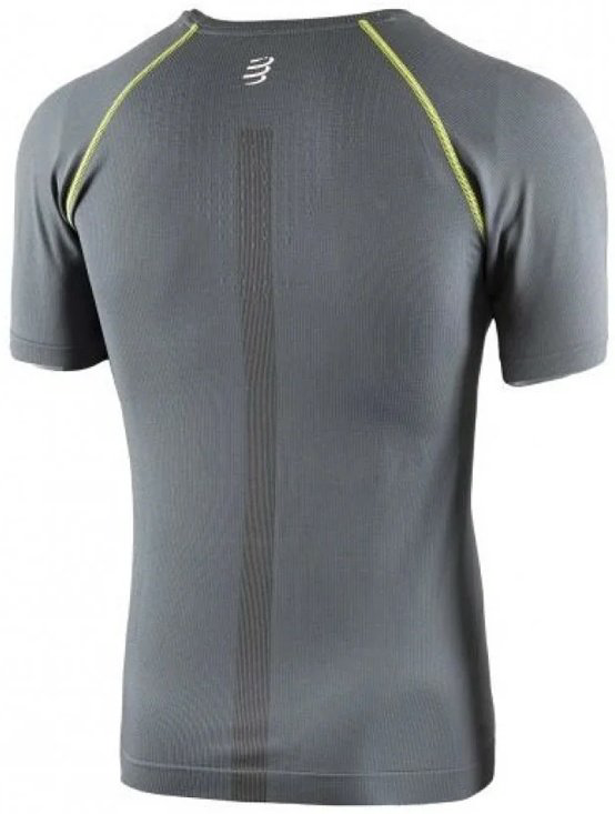 Футболка мужская Compressport  Born To SwimBikeRun AM00037L серая S купить,NaN