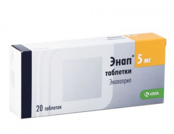KRKA d.d. Энап 5мг 20шт таблетки