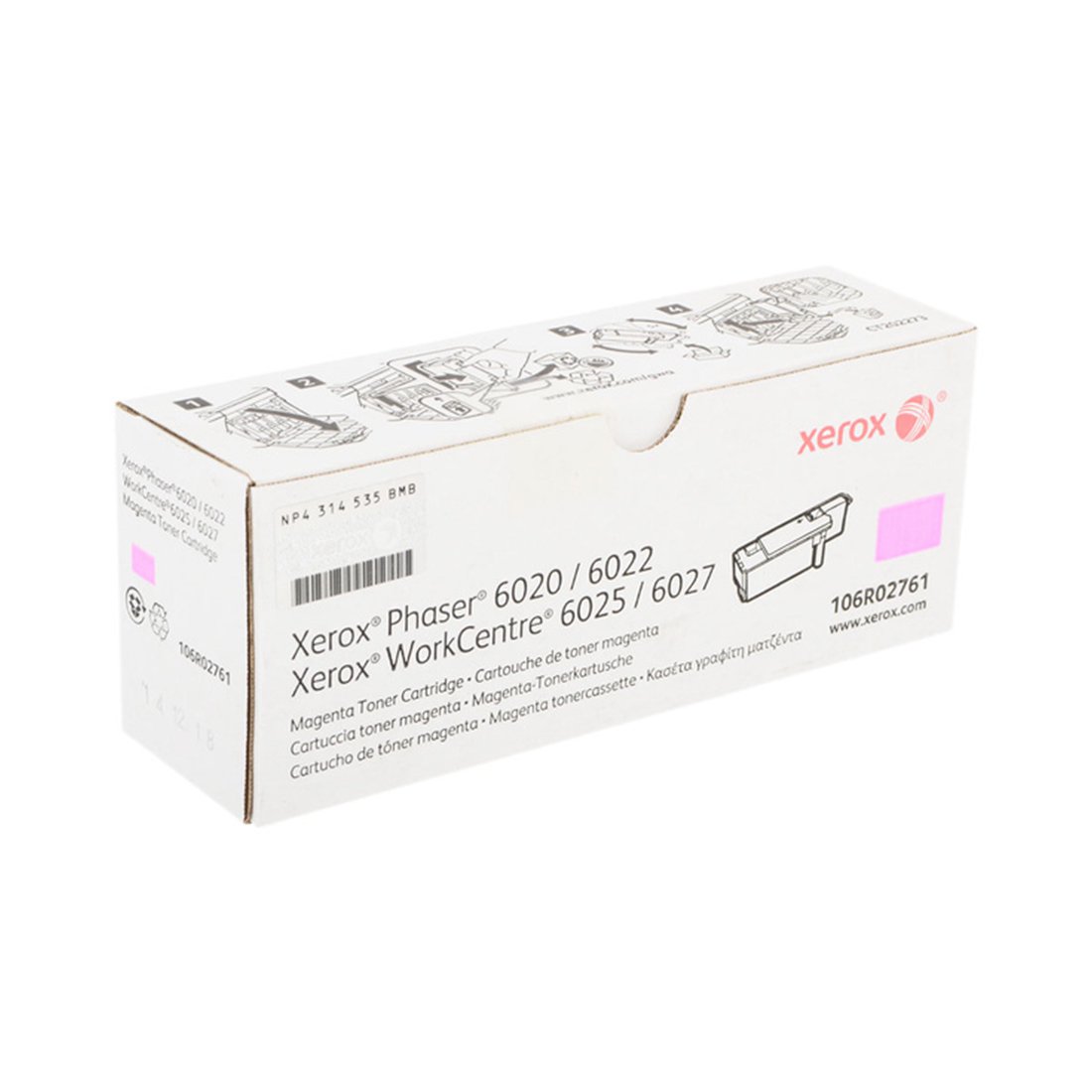 Тонер-картридж Xerox 106R02761 малиновый купить,64398