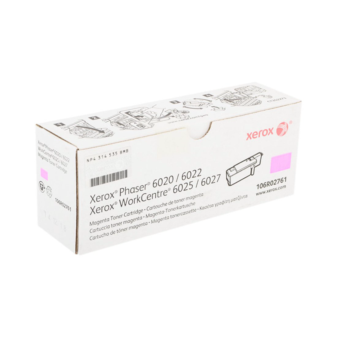 Тонер-картридж Xerox 106R02761 малиновый купить,64398