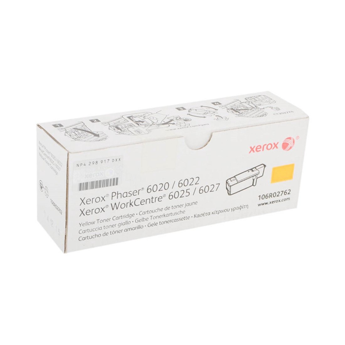 Тонер-картридж Xerox 106R02762 жёлтый