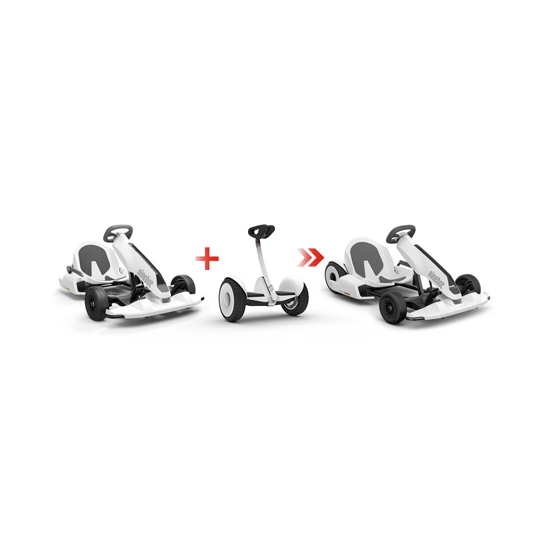 Набор для картинга + гироскутер Ninebot Segway Gokart Kit Белый купить,NaN