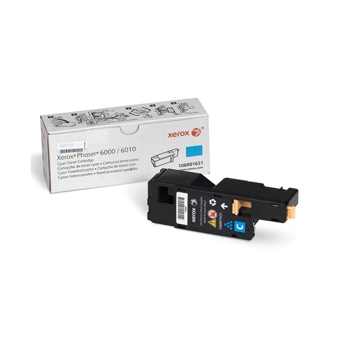 Тонер-картридж Xerox 106R01631 голубой купить,NaN