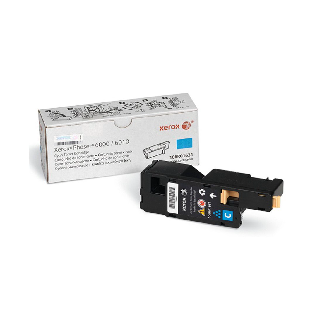 Тонер-картридж Xerox 106R01631 голубой купить,NaN