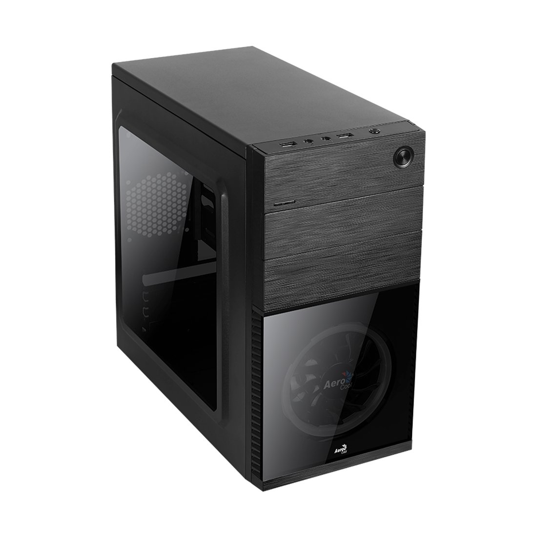 Корпус Aerocool CS-105 Blue ACCS-PC09011.B1 черный - ForteMarket Корпус Aerocool CS-105 Blue ACCS-PC09011.B1 черный купить,0