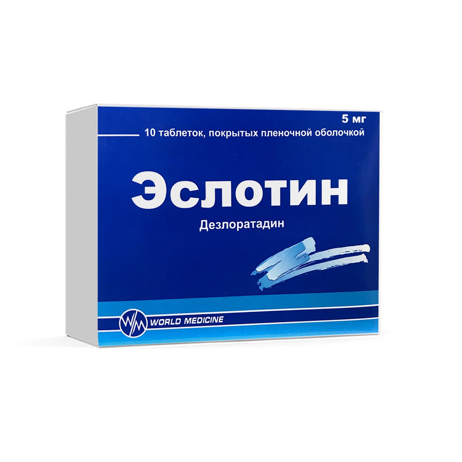 World Medicine Ilac San Ve Tic A.S Эслотин 5мг 10шт таблетки