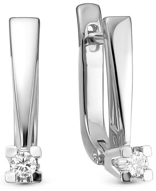 Серьги Brilliant Style 3676-21001 вес 3.62 г золото, бриллиант купить,NaN