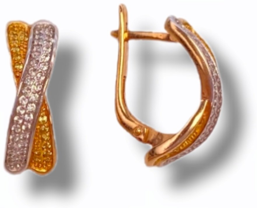 Серьги ЮЗ Платина 02-1557-1-32 вес 4.47 г золото, фианит купить,NaN