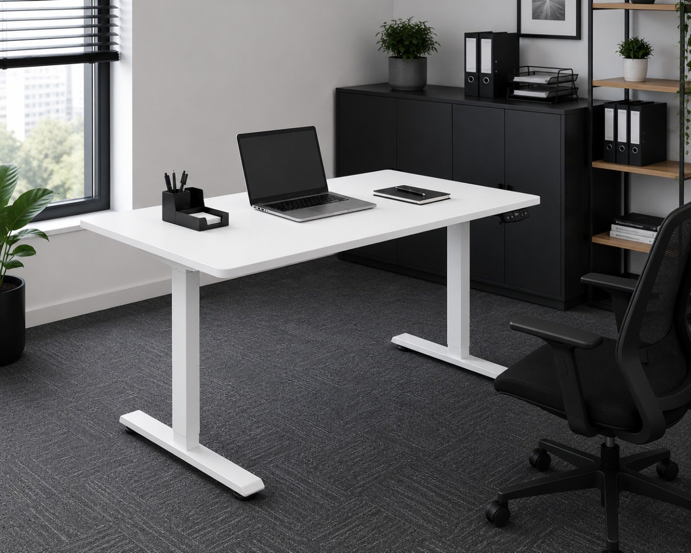 Стол компьютерный Eco Estelar West, 140х70x117 см, белый