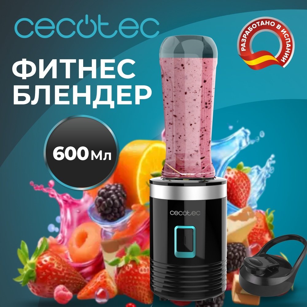 Блендер портативный Cecotec Power Titanium 350 черный