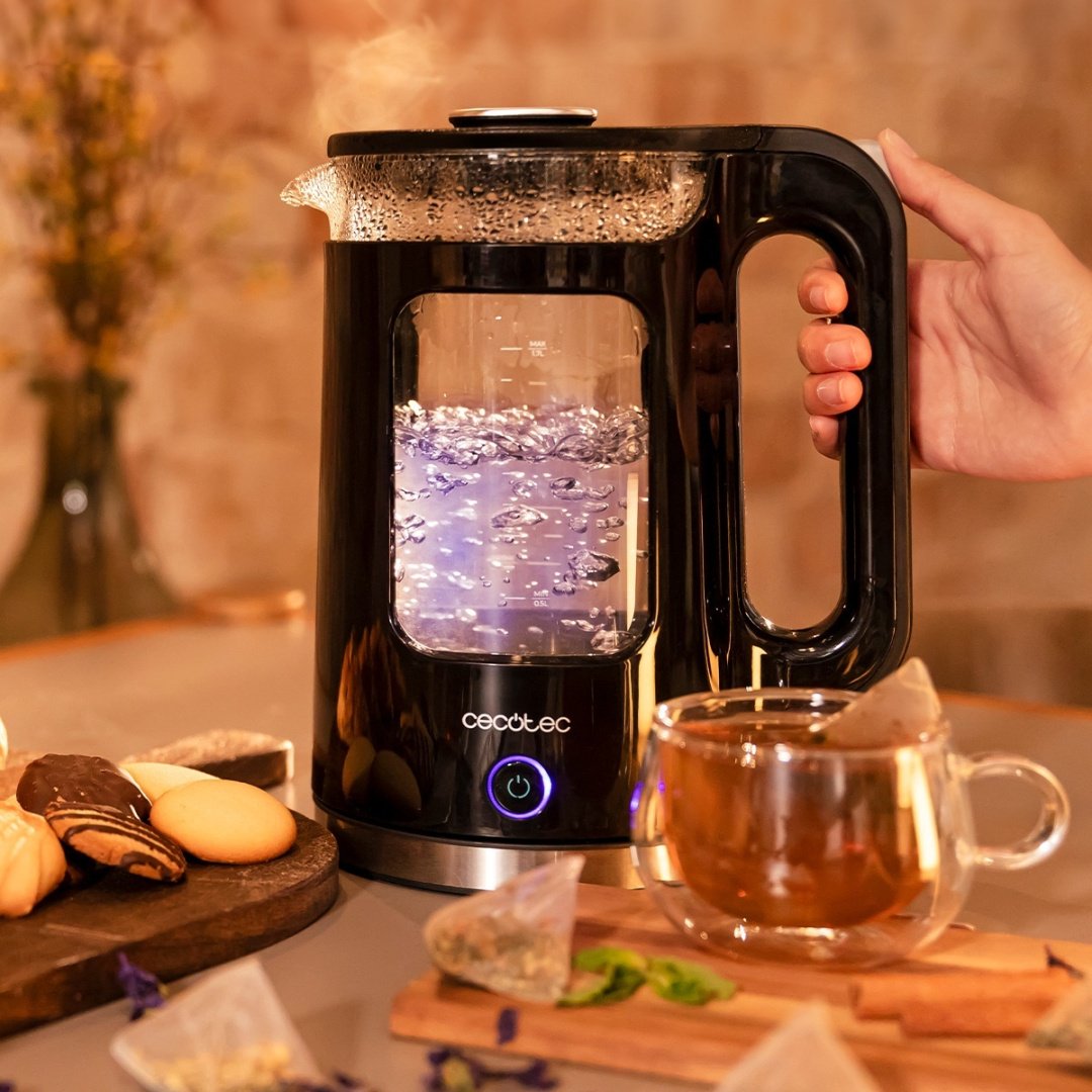 Электрочайник Cecotec Thermosense 330 Glassy черный купить,14990