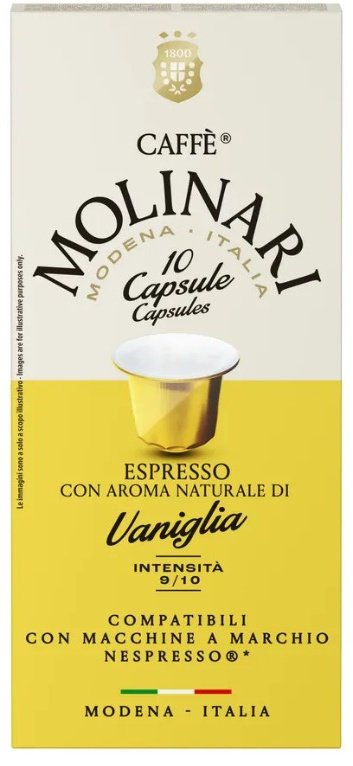 Капсулы кофе Molinari Vaniglia 10 шт