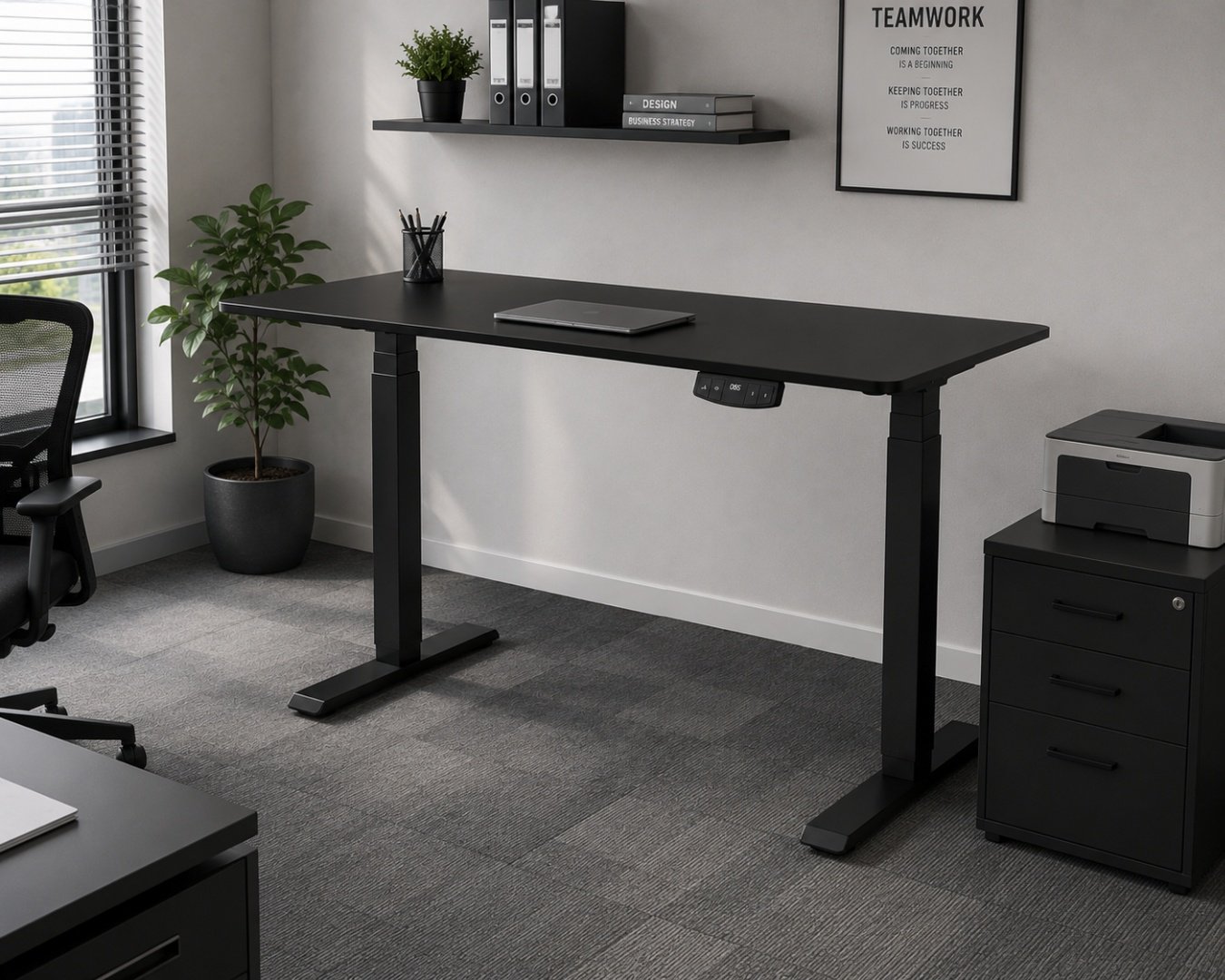 Стол компьютерный Eco Estelar West, 140х70x117 см, черный