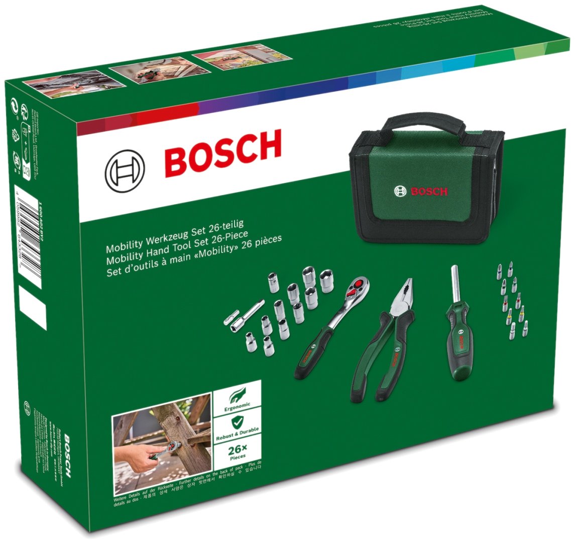 Bosch Базовый набор ручного инструмента, 26 предметов, 1600A02BY2 купить,21540