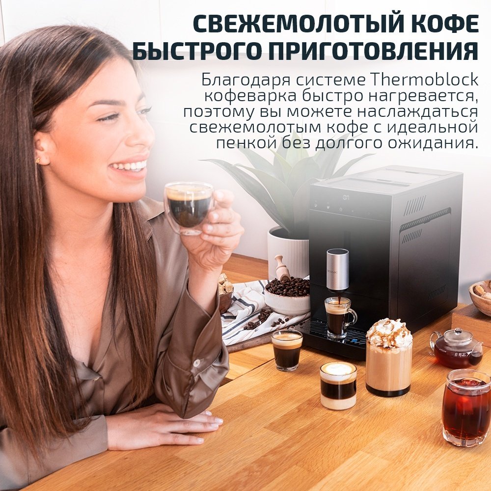 Кофемашина Cecotec Cremmaet Compact черный купить,159990