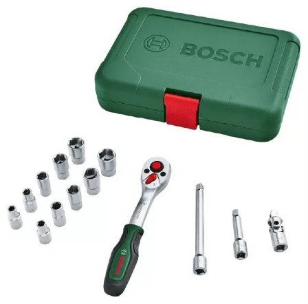 Bosch набор торцевых головок 1/4 1600A02BY1 14 шт купить,21050