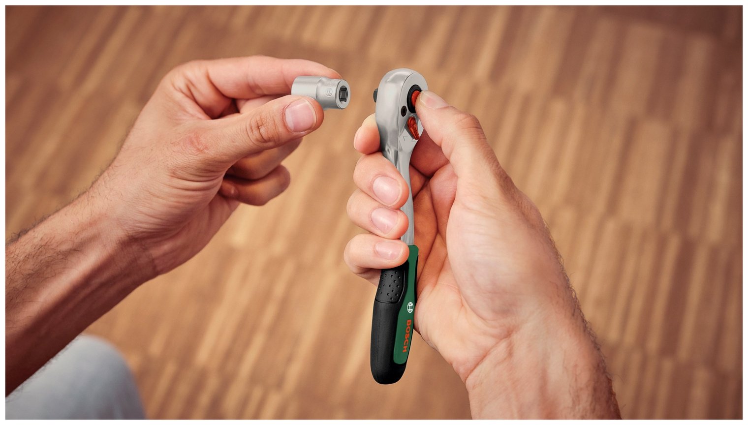Трещотка реверсивная Bosch 1600A032VA 1/4, 150 мм
