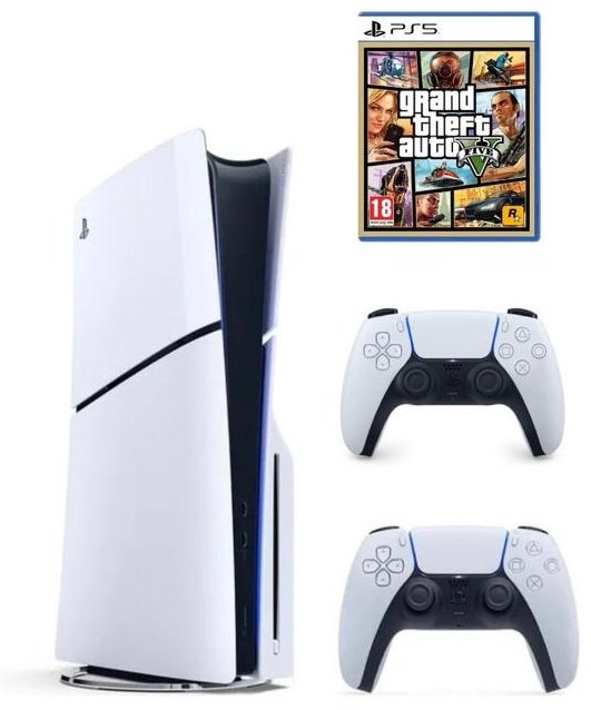 Игровая приставка Sony PlayStation 5 Slim + Геймпад + GTA V