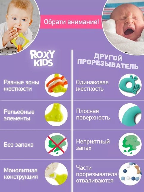 Прорезыватель ROXY-KIDS RBT-001GNSC, 1 шт, зеленый купить,3200