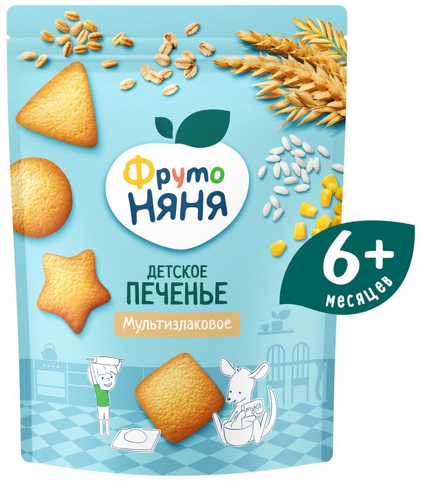 ФрутоНяня печенье мультизлаковое 120 гр