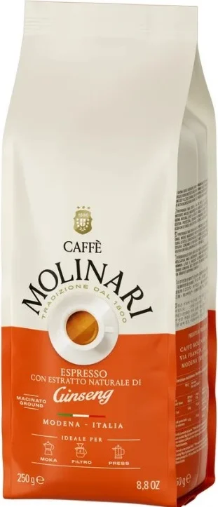 Кофе Caffe Molinari Ginseng женьшень 250гр