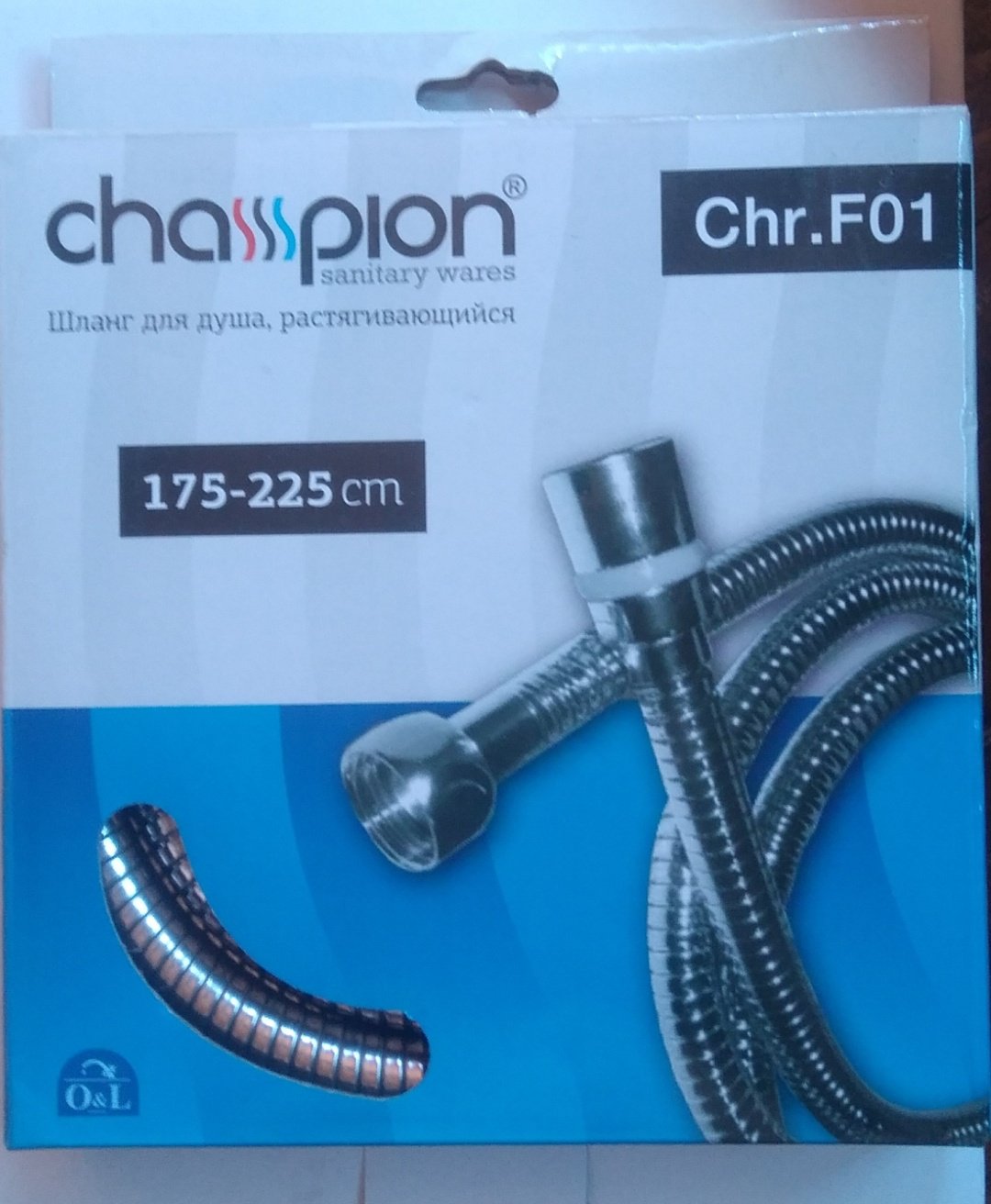Шланг для душа Champion металлическая оплетка, 175 см, подключение 1/2x1/2 - ForteMarket Шланг для душа Champion металлическая оплетка, 175 см, подключение 1/2x1/2 купить,2500
