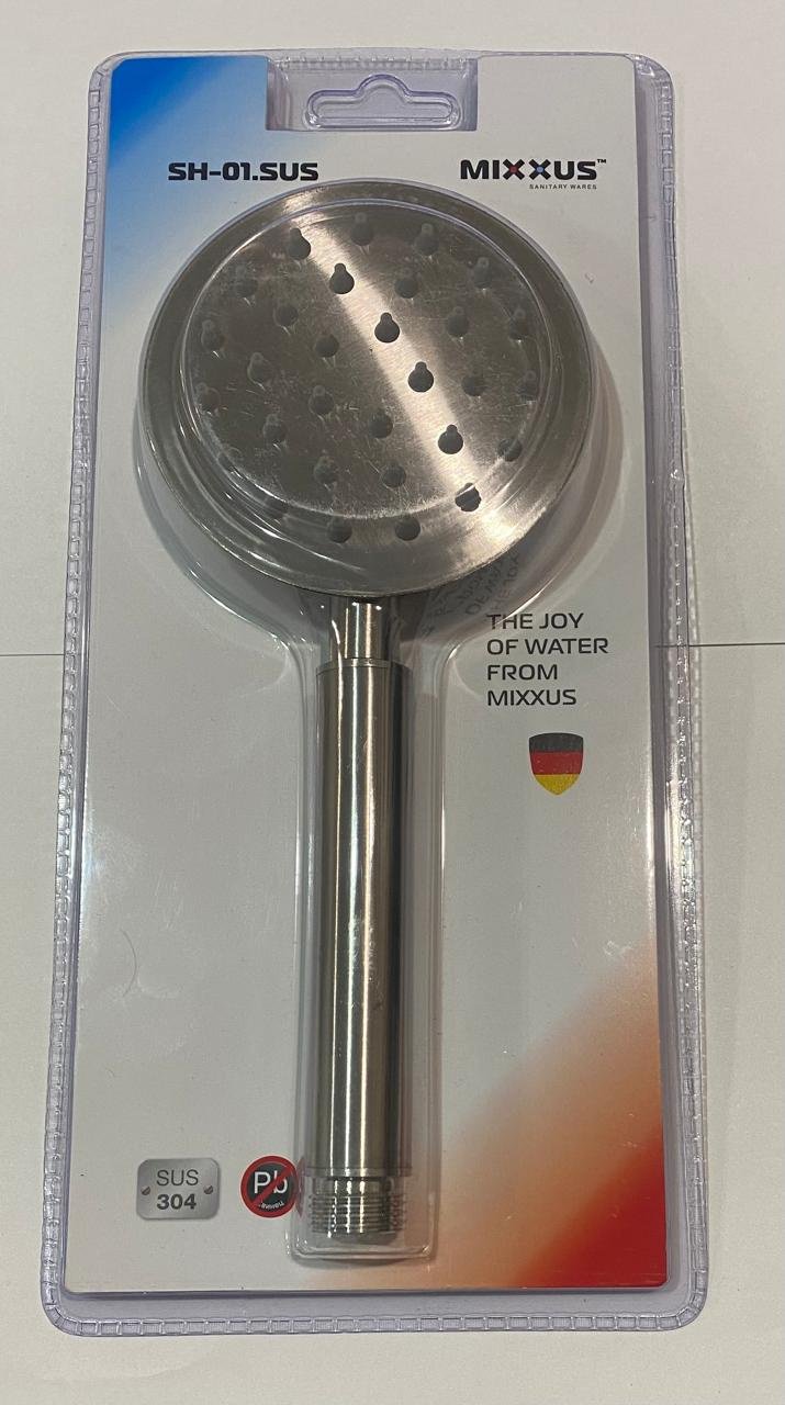 MIXXUS лейка для душа (без шланга) SH-01.SUS, нержавеющая сталь купить,2500