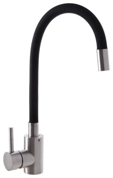 Смеситель с гибким изливом Champion SUS-011 REFLECTOR BLACK CHROME, латунь, цвет черный купить,13000