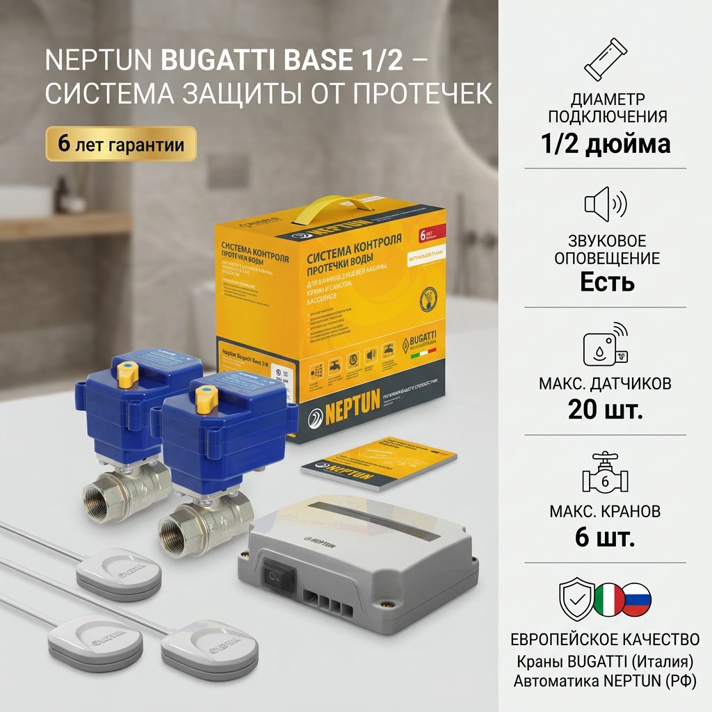 Система защиты от протечек воды НЕПТУН 101629333 купить,55000