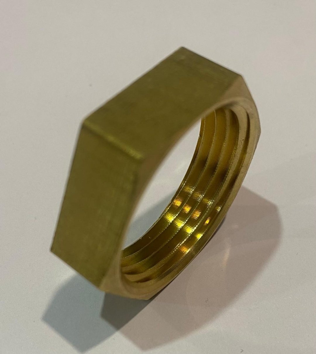 Контргайка 1, латунь, 1 шт купить,500