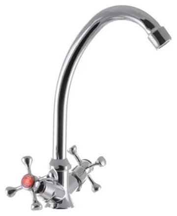 Смеситель для кухни G-Ferro 271 NUT, силумин, цвет хром - ForteMarket Смеситель для кухни G-Ferro 271 NUT, силумин, цвет хром купить,5000