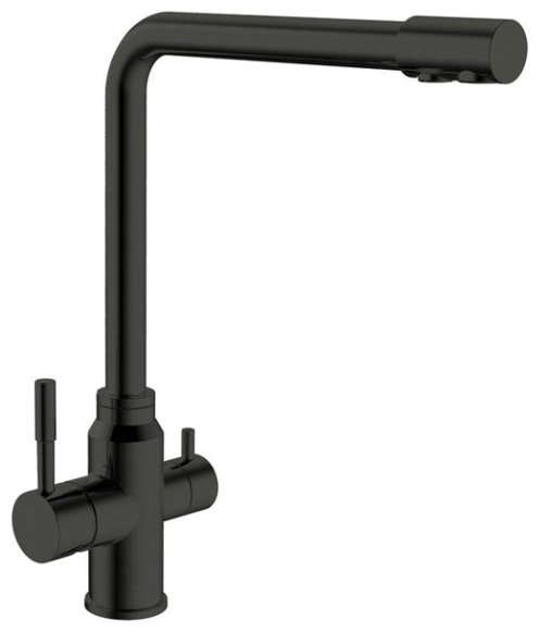 Смеситель для кухни MIXXUS BLACK SUS-021, нержавеющая сталь, цвет черный купить,37000
