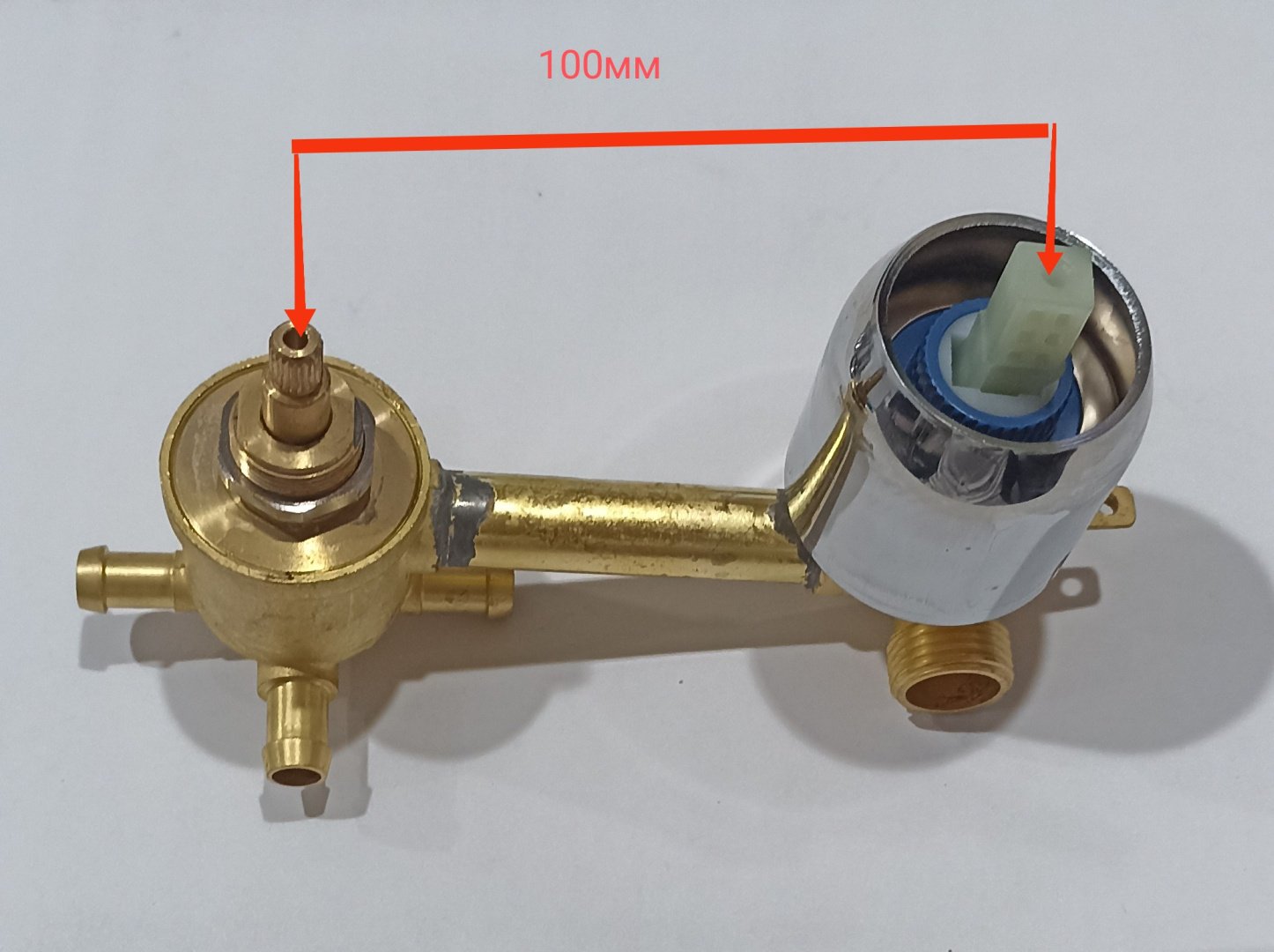 Смеситель для душа AN&TMGroup 100/4х, латунь, цвет хром купить,15000