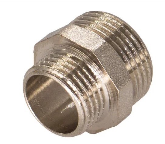 KOER KF.N0608 ниппель 3/4"х1/2" латунь никелированная, 1 шт купить,800