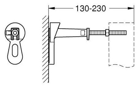 Grohe крепеж Art-2 pcs, пластик купить,2500