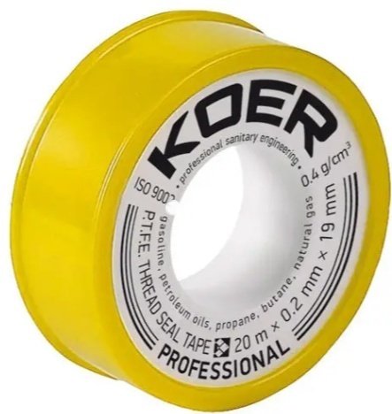Koer лента ФУМ 19 мм х 20 м, 1 шт купить,1500