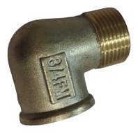 Угольник 90 3/4 3/4, латунь, 1 шт купить,1600