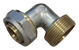 Угольник 90 32 мм 1 1/4, латунь никелированная, 1 шт купить,4000