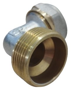 Угольник 90 32 мм 1 1/4, латунь никелированная, 1 шт купить,4000