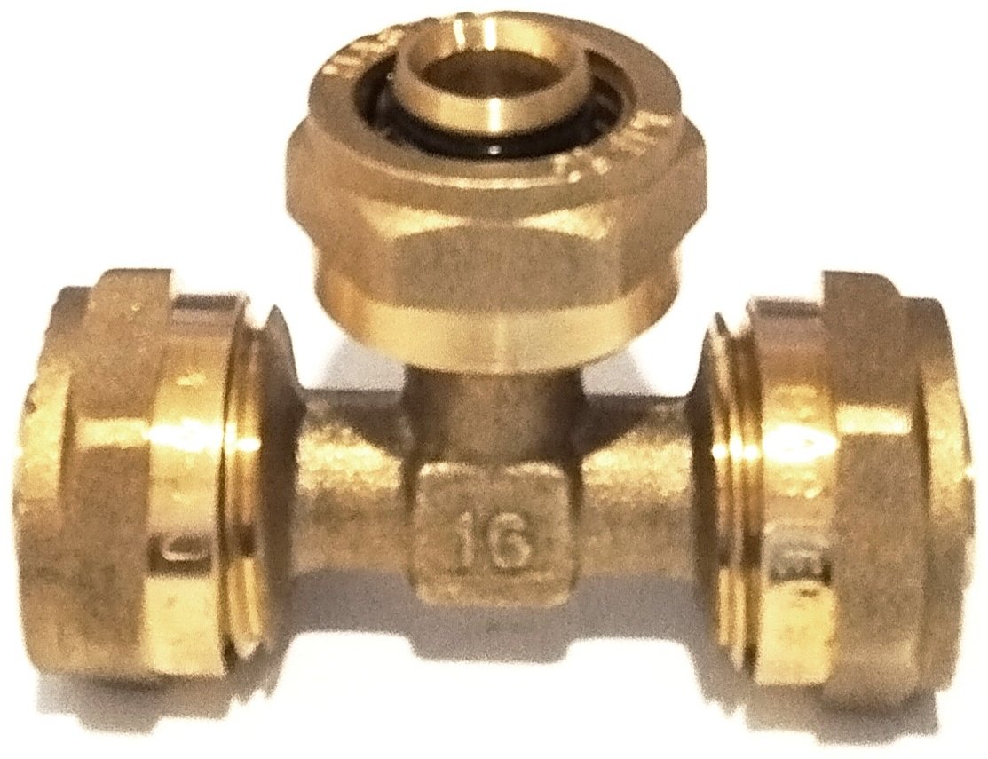 WaterPro тройник 16 мм, латунь купить,1200