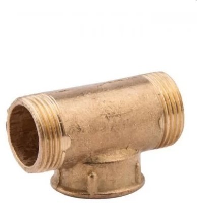 Тройник латунь 1/2" Ш/Г/Ш, 1 шт купить,750