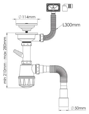 Сифон Nova 1047 50 мм купить,4000