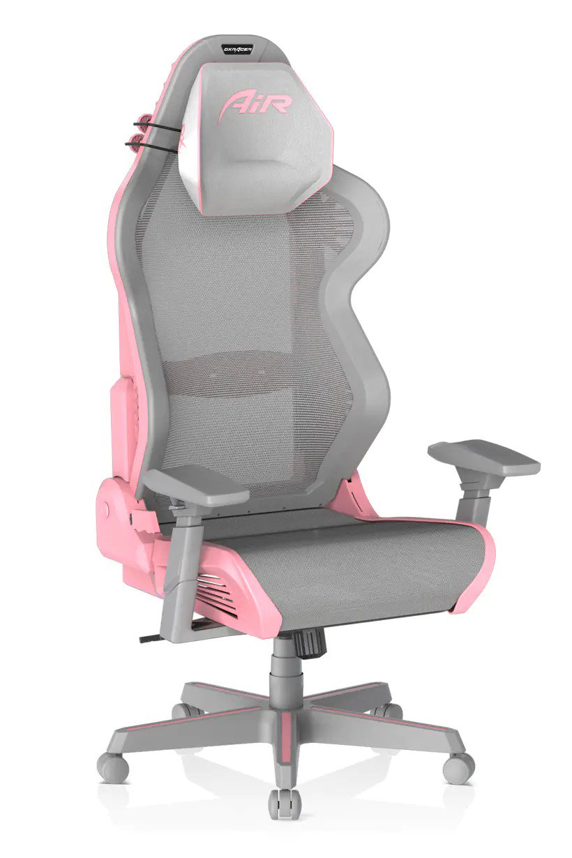 Игровое кресло DXRacer AIR D7100/GP.G AIR-R1S-GP. G-E1 серо-розовый купить,NaN