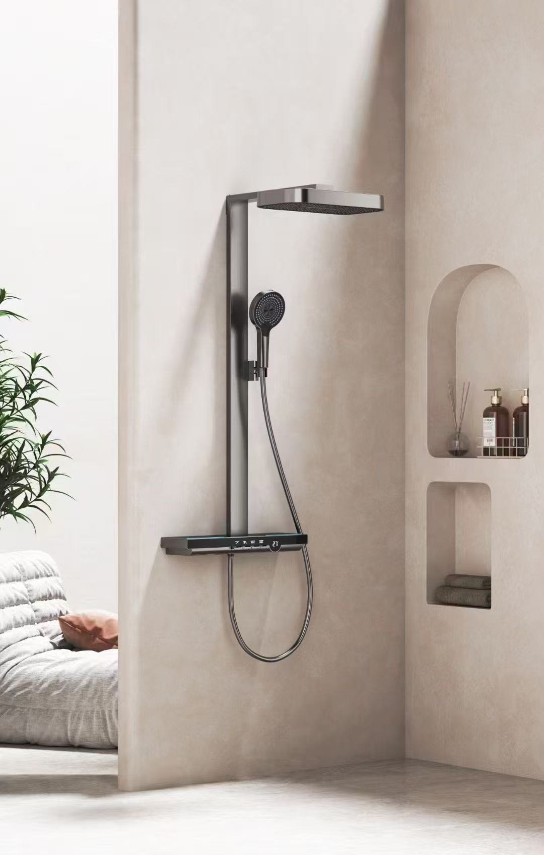 Смеситель с комплектующими GR050/4F, латунь, цвет черный - ForteMarket Смеситель с комплектующими GR050/4F, латунь, цвет черный купить,150000