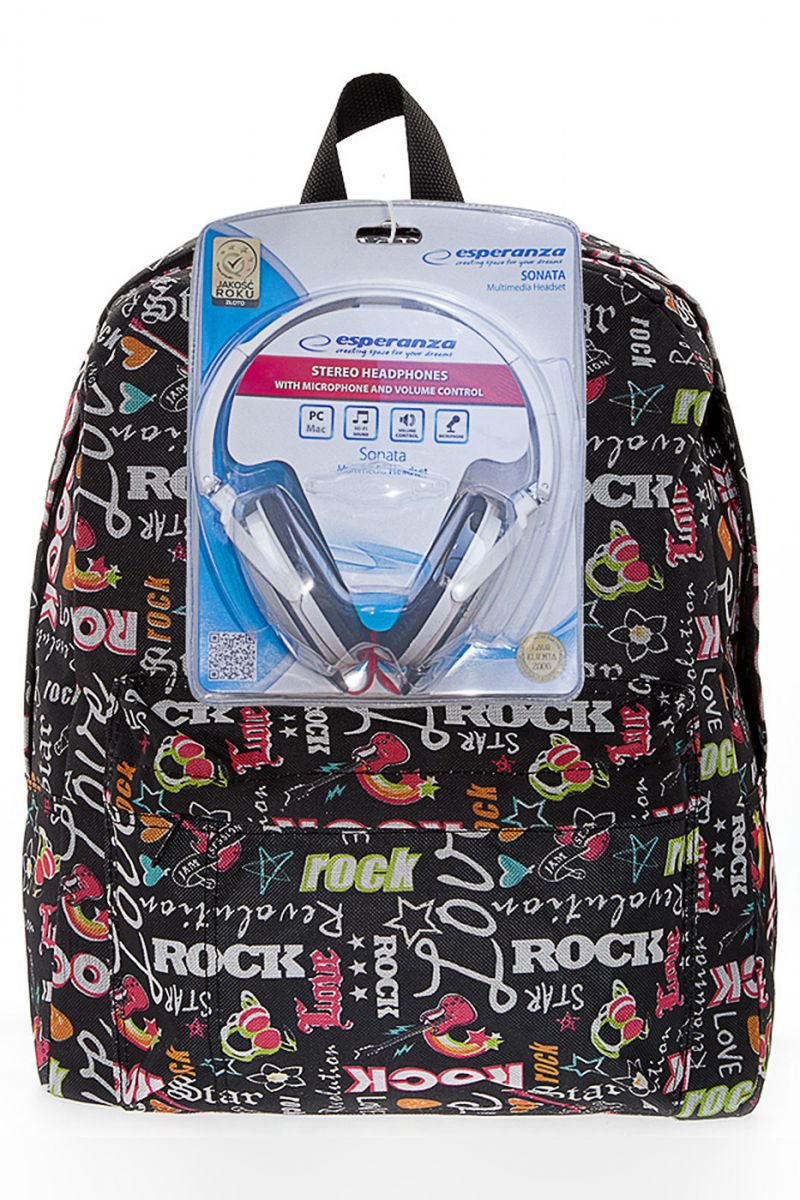 Рюкзак 3D Bags Рок-стар 3DBC491с наушниками мульти купить,NaN