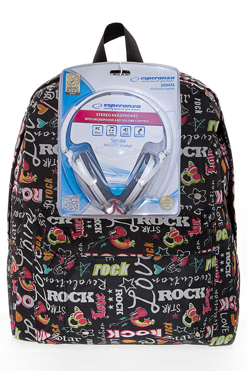 Рюкзак 3D Bags Рок-стар 3DBC491с наушниками мульти купить,NaN