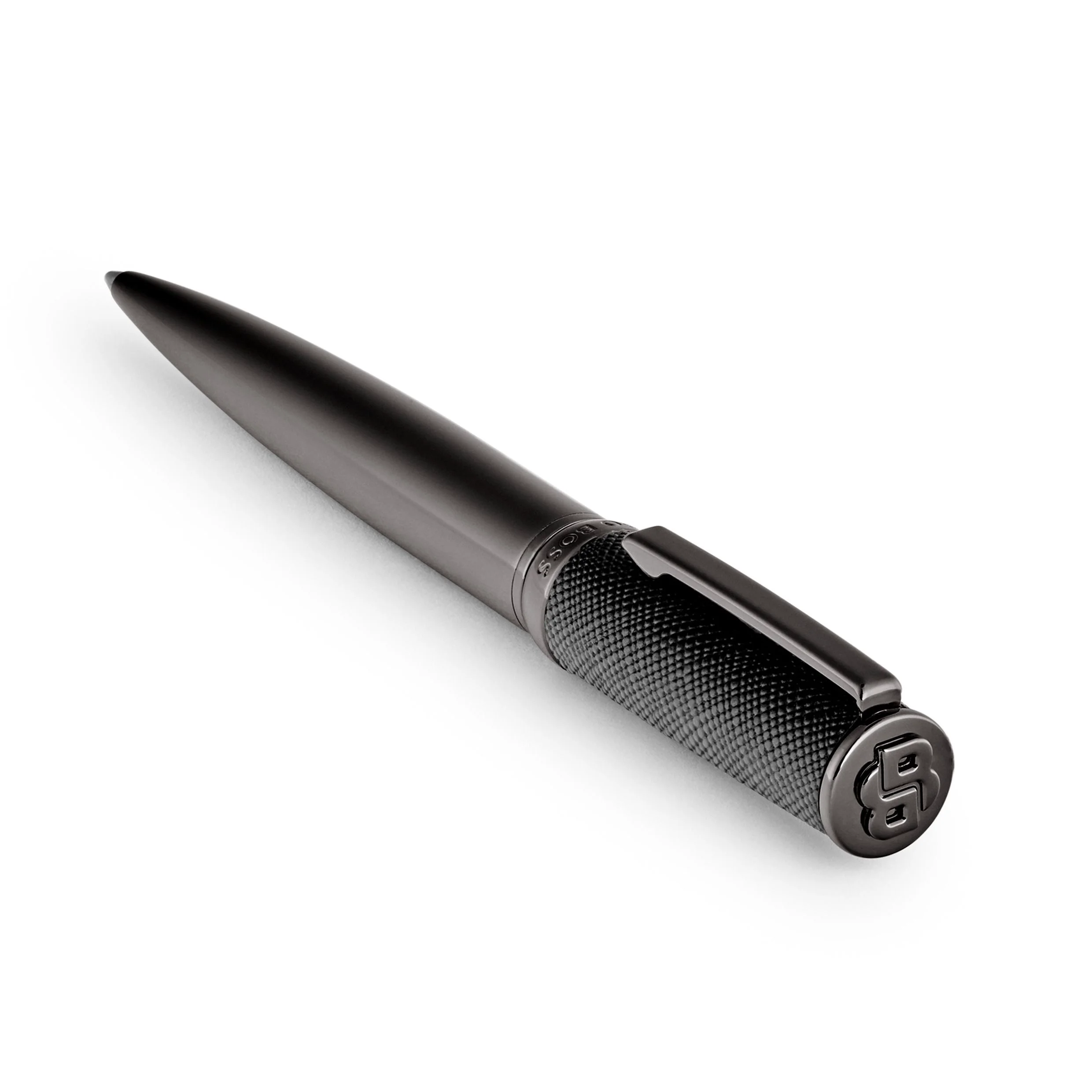 Ручка шариковая Hugo Boss Double B Saffiano Black HSU5264A купить,69000