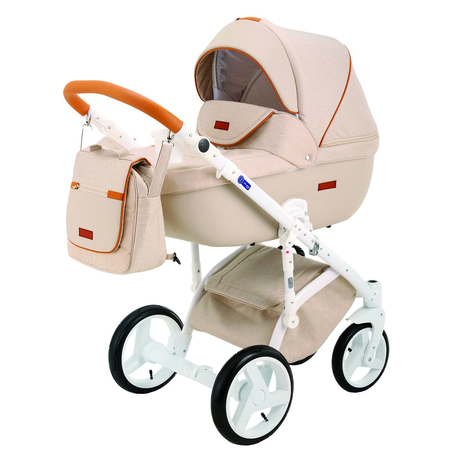 Коляска 2в1 Adamex Massimo v15 Beige купить,NaN