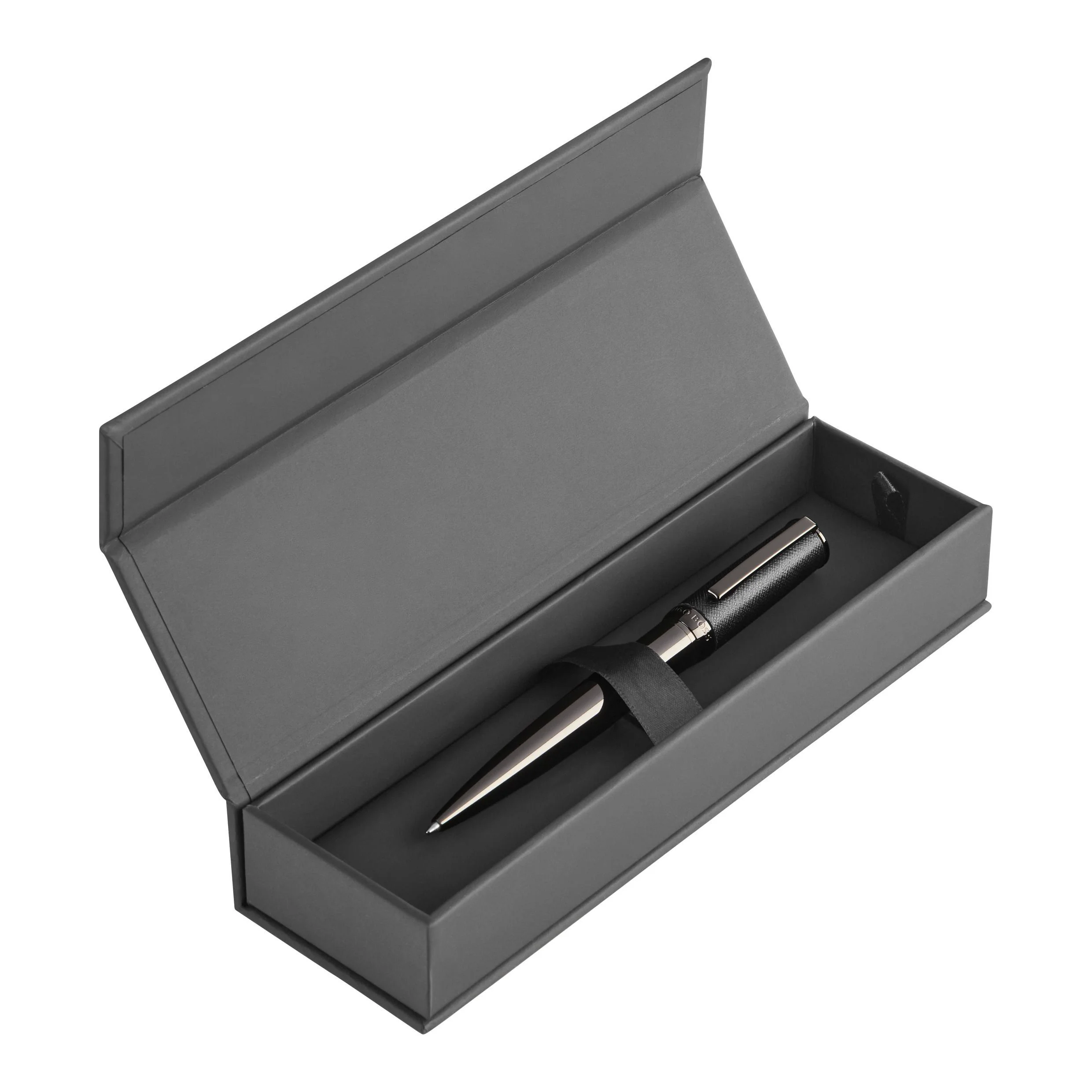 Ручка шариковая Hugo Boss Double B Saffiano Black HSU5264A купить,69000